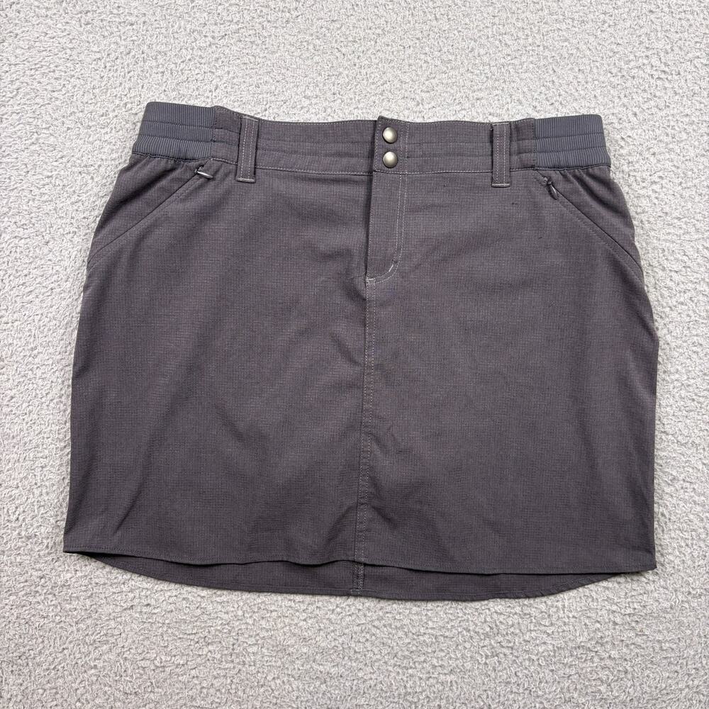 Kuhl Strattus Skort Womens 12 Gray Skirt Pockets Stretch Quick Dry Lined